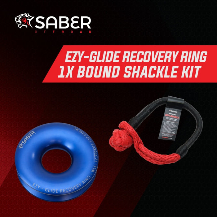 Ezy-Glide 12,500 WLL Recovery Ring , Bag & Bound Soft  Shackle