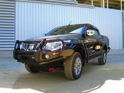 Commercial Deluxe Bull Bar to suit Mitsubishi Triton MQ and Fiat Fullback 2016+
