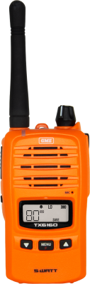 5/1 Watt IP67 UHF CB Handheld Radio - Blaze Orange