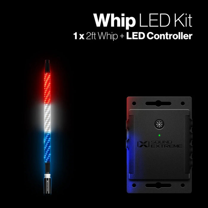 Extreme Whip Kit 2ft plus LEDCast Controller