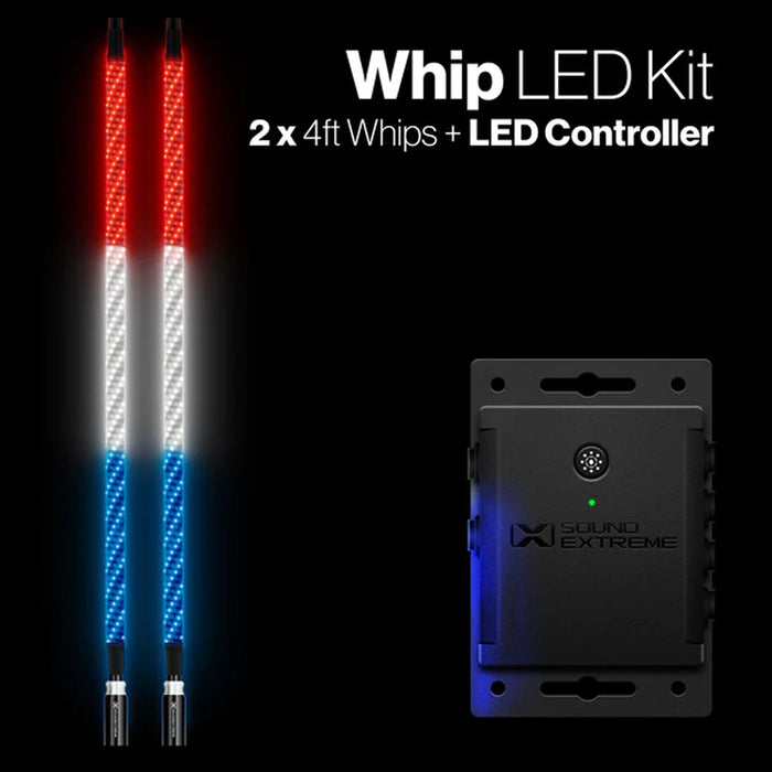 Extreme Whip Kit
2 x 4 ft plus LEDCast Controller