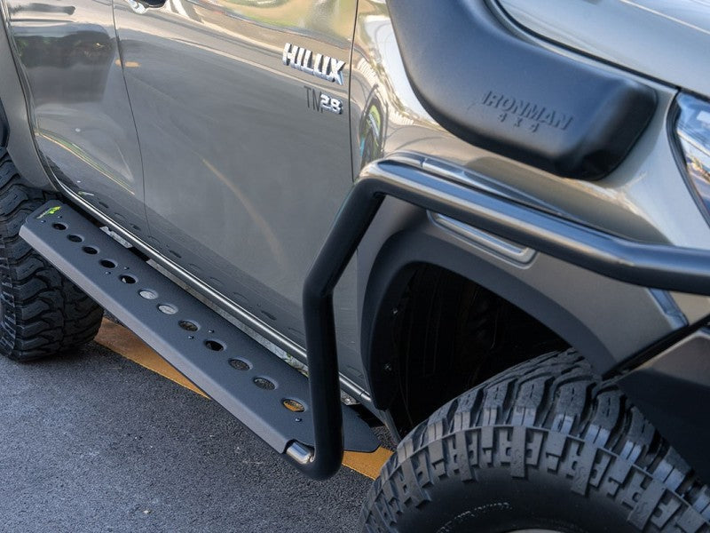Steel Side Steps - Fits Dual Cab models only  to suit Toyota Hilux 8/2020+