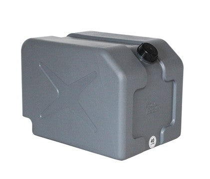 2. 40L DOUBLE JERRY CAN WITH BARBED OUTLET - (465 X 340 X 335MM)