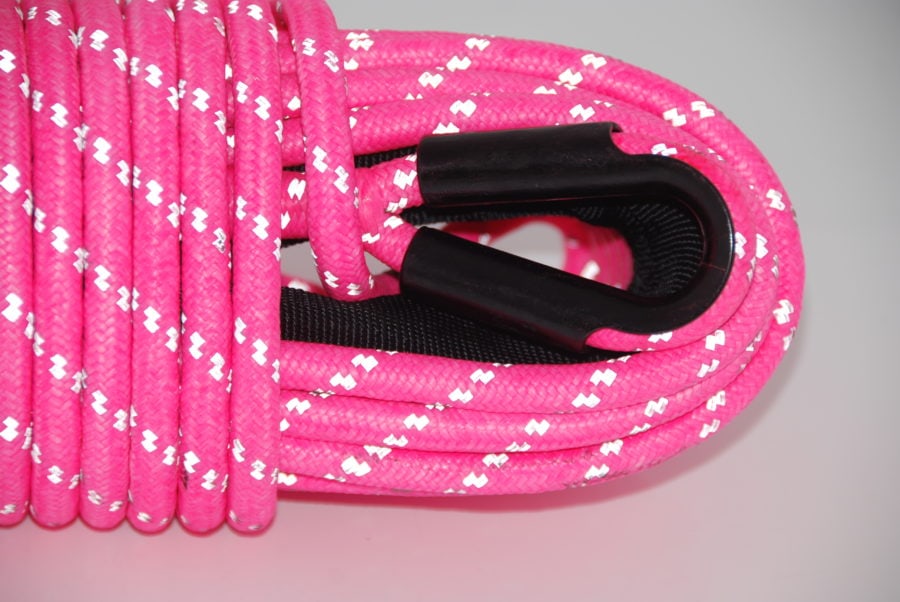 8,000kg - 10mm SaberPro® Pink Reflective Double Braided Winch Rope - 30M
