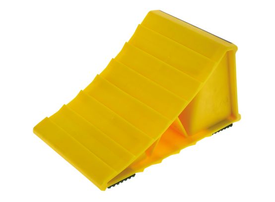 WHEEL CHOCK PLASTIC WITH ANTI SLIP L208 x W120 x H110mm