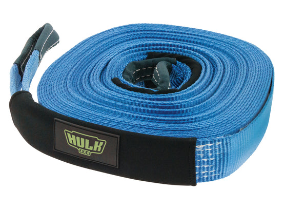 WINCH EXTENTION STRAP 5000kg 100% POLYESTER BLUE 50mm x 20m