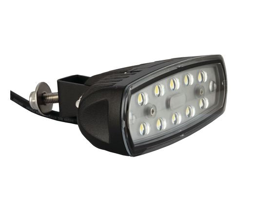 LED RECTGL WORKLAMP WIDE FLOOD BEAM 140Deg 9-36V 14.4W 12LEDs