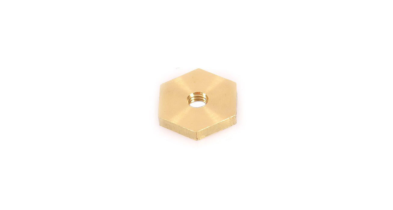 Rola Track M6 x 20.57mm x 3.5mm Brass Hex Nut (10 Pack)