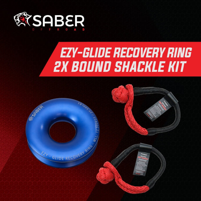 Ezy-Glide 12,500 WLL Recovery Ring , Bag & Twin Bound Soft  Shackle