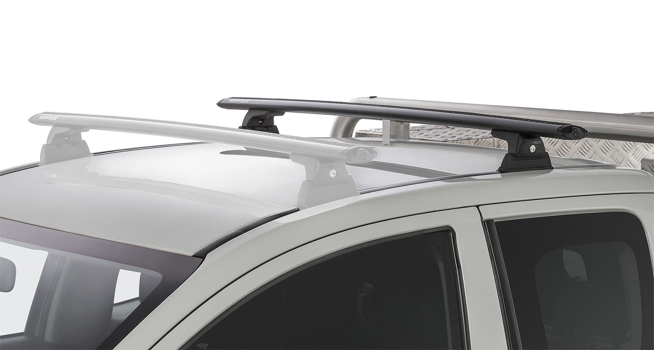 Vortex RLT600 Ditch Mount Black 1 Bar Roof Rack (Rear)