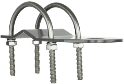 3mm Bull Bar Bracket with "U" Bolts - Stainless Steel