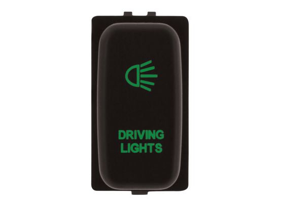 SWITCH PUSH BUTTON ON / OFF OE RPL 12V DRIVING LIGHT GREEN