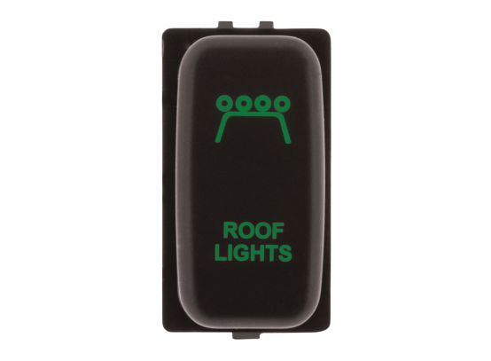 SWITCH PUSH BUTTON ON / OFF OE RPL 12V ROOF LIGHT GREEN